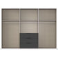 Rauch Atlantic Oak 6 Door Hinged Wardrobe with Drawers - W301CM