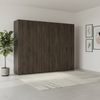 Discover the Rauch Atlantic Oak 6 Door Hinged Wardrobe with optional Standard or Grey Mirror doors, soft-close hinges, 22mm shelves and free delivery & assembly.
