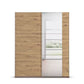 Rauch Aura Artisan Oak Sliding Door Wardrobe with Mirror