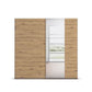 Rauch Aura Artisan Oak Sliding Door Wardrobe with Mirror