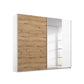 Rauch Aura Artisan Oak Sliding Door Wardrobe with Mirror