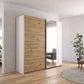 Rauch Aura Artisan Oak Sliding Door Wardrobe with Mirror