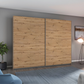 Rauch Aurelia Artisan Oak Sliding Door Wardrobe styled in a beautiful room