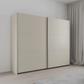 Rauch Aurelia Champagne Sliding Door Wardrobe styled in a modern bedroom