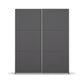 Rauch Aurelia Metallic Grey Sliding Door Wardrobe front view