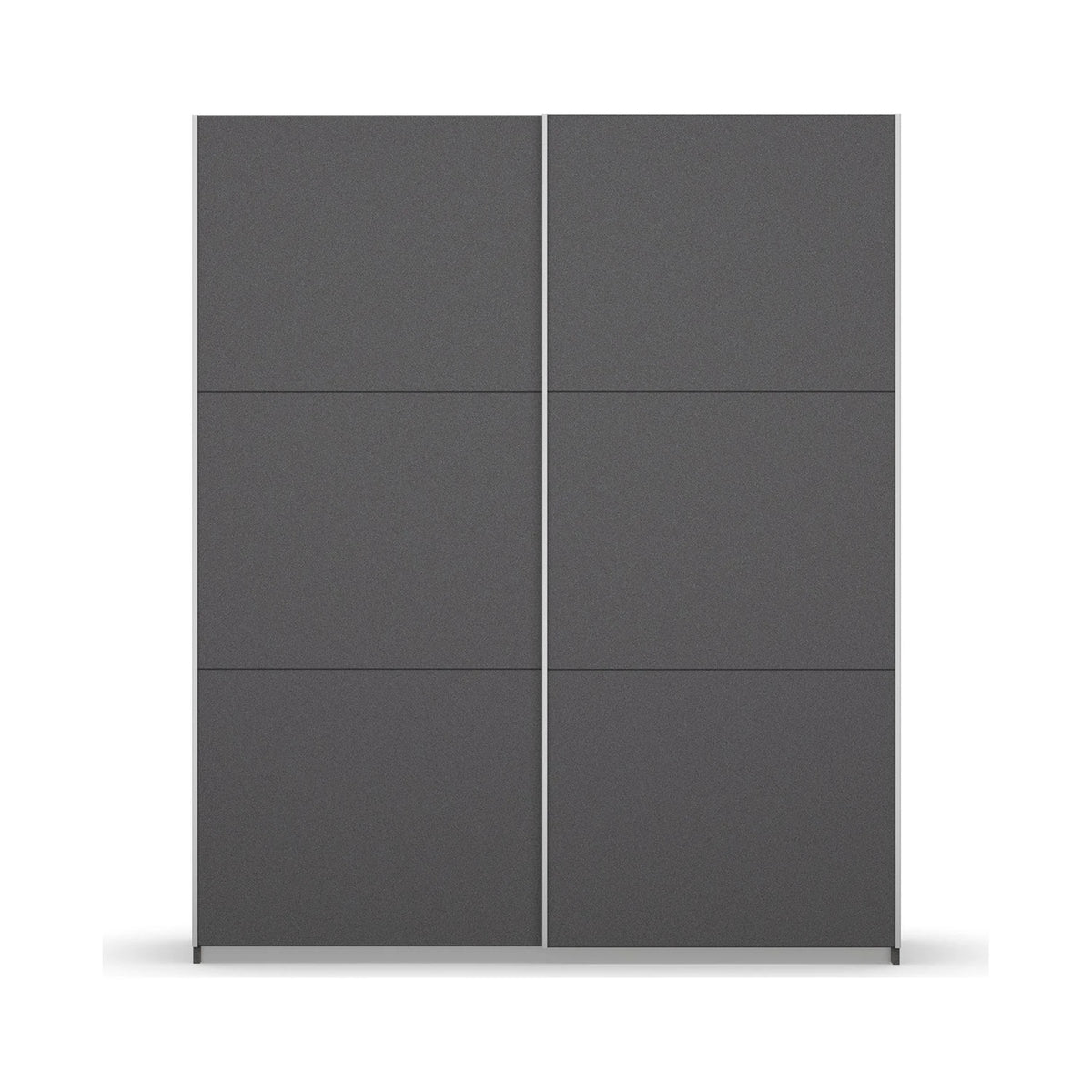 Rauch Aurelia Metallic Grey Sliding Door Wardrobe front view