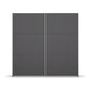 Rauch Aurelia Metallic Grey Sliding Door Wardrobe front view