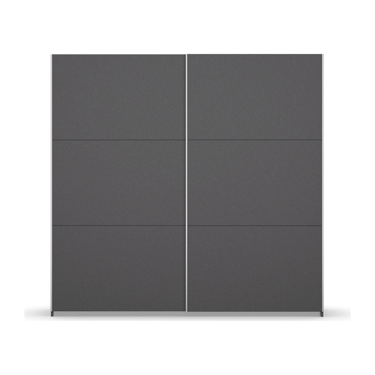 Rauch Aurelia Metallic Grey Sliding Door Wardrobe front view