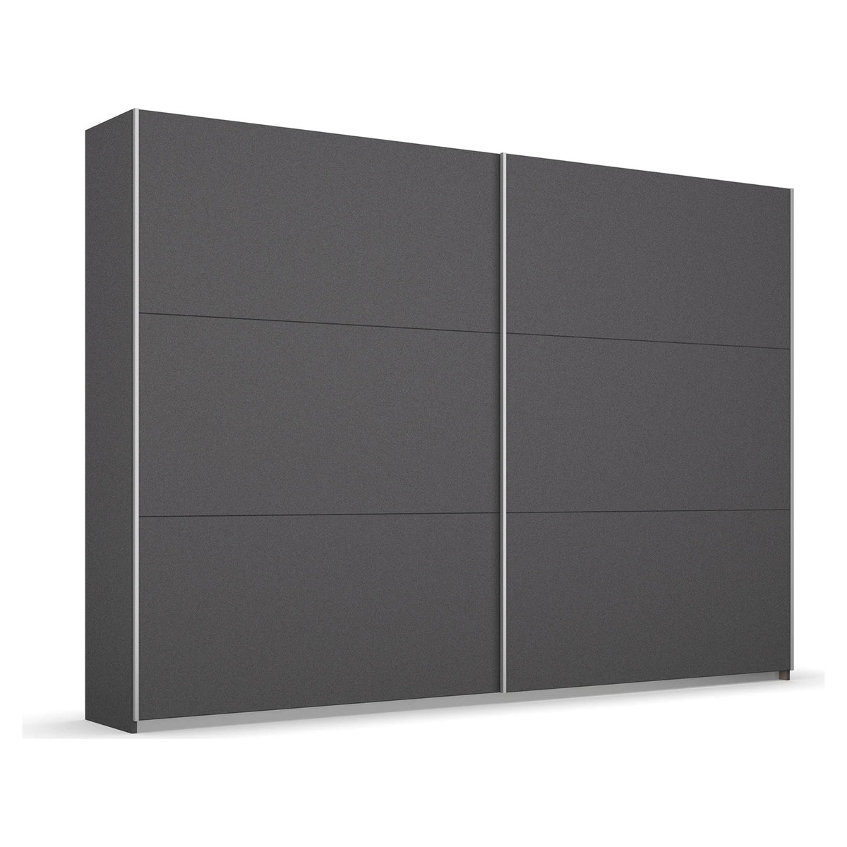 Rauch Aurelia Metallic Grey Sliding Door Wardrobe in Metallic Grey