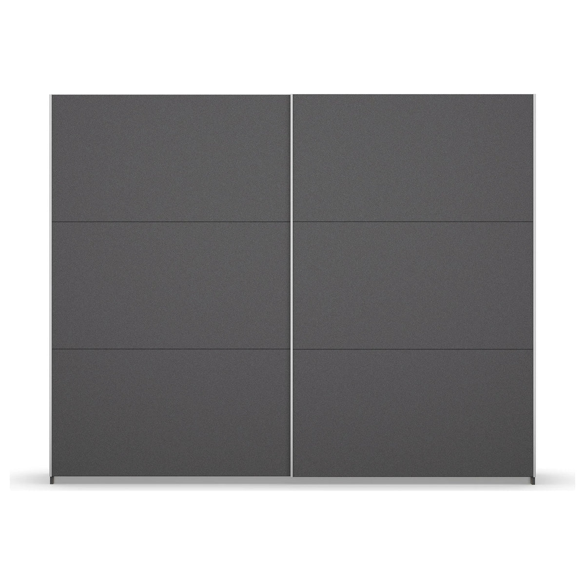 Rauch Aurelia Metallic Grey Sliding Door Wardrobe front view