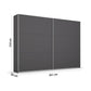 Rauch Aurelia Metallic Grey Sliding Door Wardrobe Dimensions