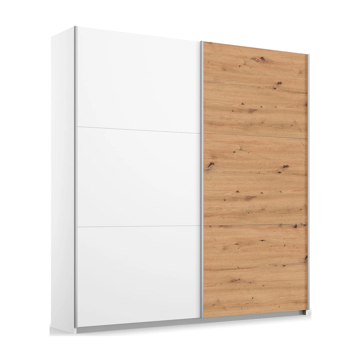 Rauch Aurelia White & Artisan Oak Sliding Door Wardrobe