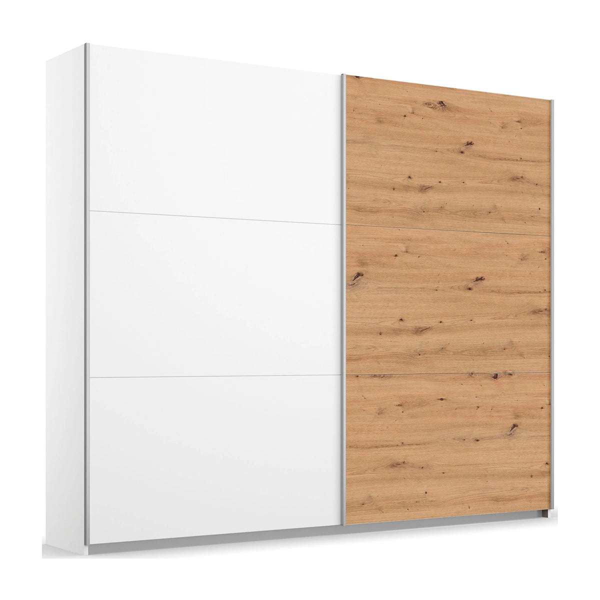 Rauch Aurelia White & Artisan Oak Sliding Door Wardrobe