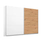 Rauch Aurelia White & Artisan Oak Sliding Door Wardrobe