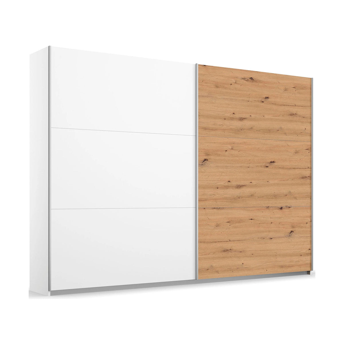 Rauch Aurelia White & Artisan Oak Sliding Door Wardrobe