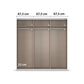 Aurich White Sliding Door Wardrobe 203cm