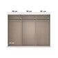 Rauch Aurich White Decor Sliding Door Wardrobe with Mirror 271cm