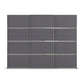 Rauch Aurich Metallic Grey Decor Sliding Door Wardrobe 271cm