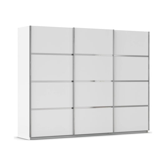 Rauch Aurich White Sliding Door Wardrobe 271cm
