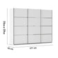 Rauch Aurich White Sliding Door Wardrobe 271cm