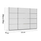 Rauch Aurich White Decor Sliding Door Wardrobe 315cm