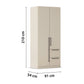 Rauch Avola 2 Door, 2 Drawers Combi Wardrobe 91cm Dimensions