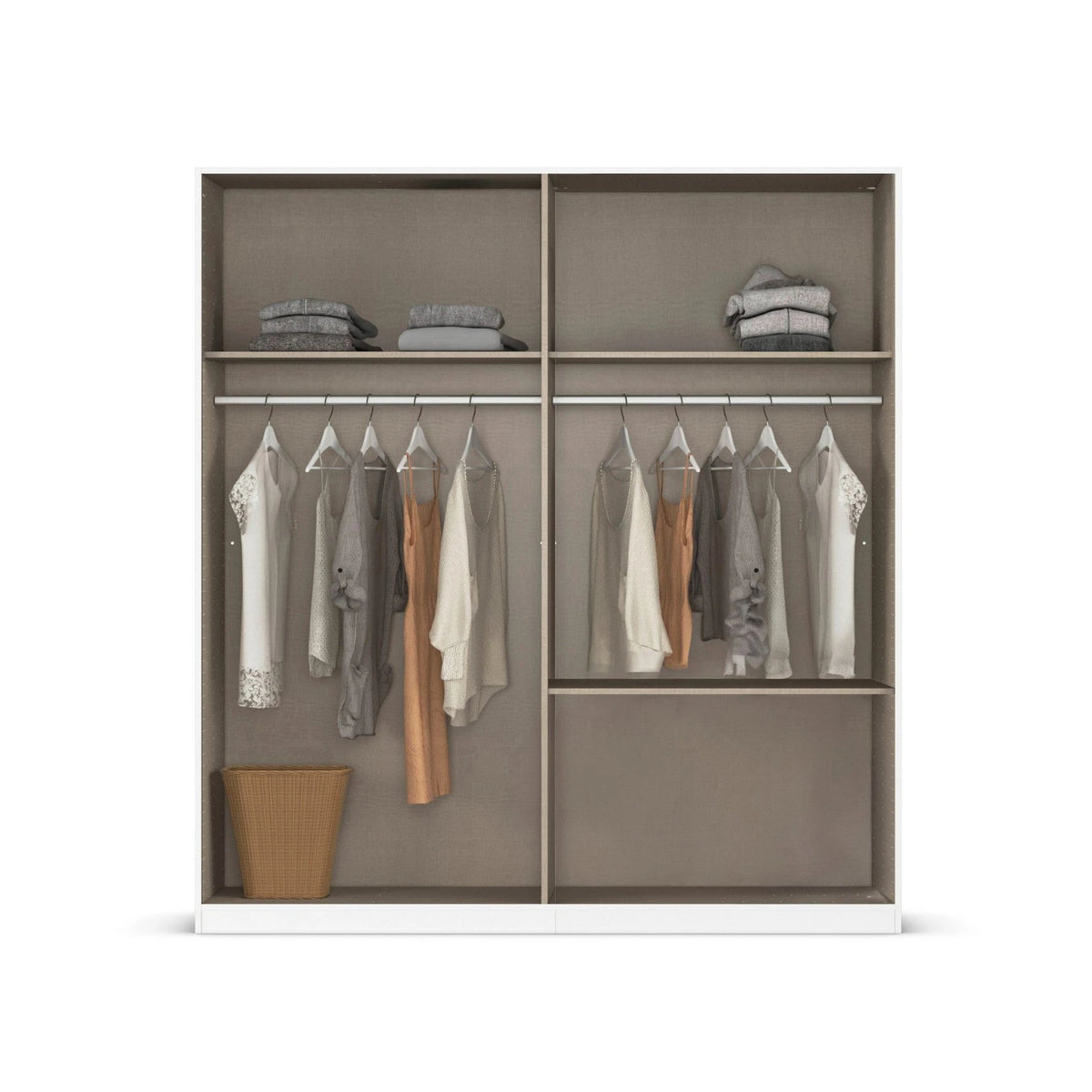 Rauch Avola 4 Door, 2 Drawers Combi Wardrobe 181cm internal compartments