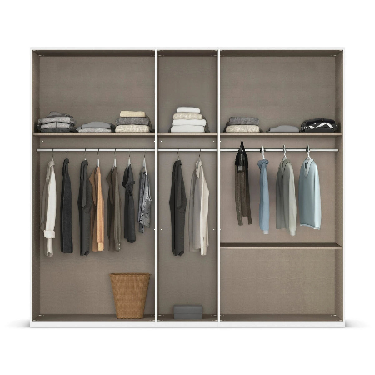Rauch Avola 5 Door, 2 Drawers Combi Wardrobe 226cm internal compartments