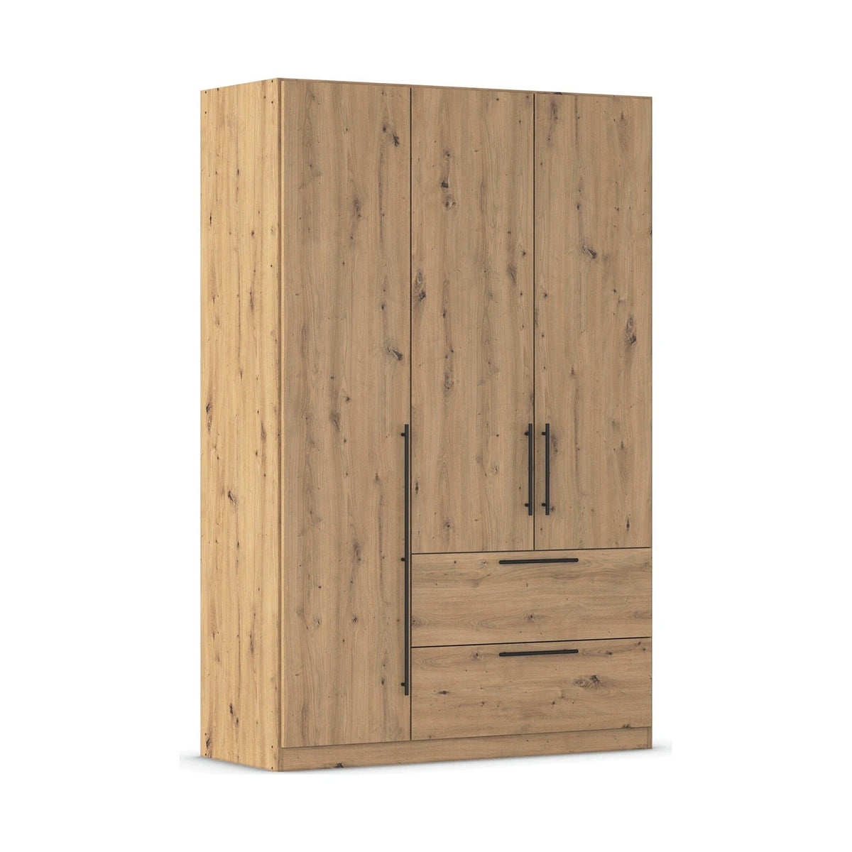 Rauch Avola 3 Door, 2 Drawers Combi Wardrobe 136cm in Oak