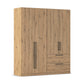 Rauch Avola 4 Door, 2 Drawers Combi Wardrobe 181cm in Oak