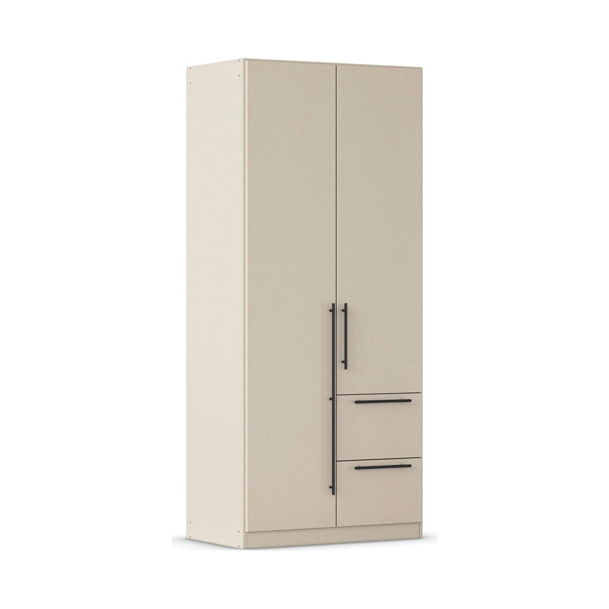 Rauch Avola 2 Door, 2 Drawers Combi Wardrobe 91cm in Champagne