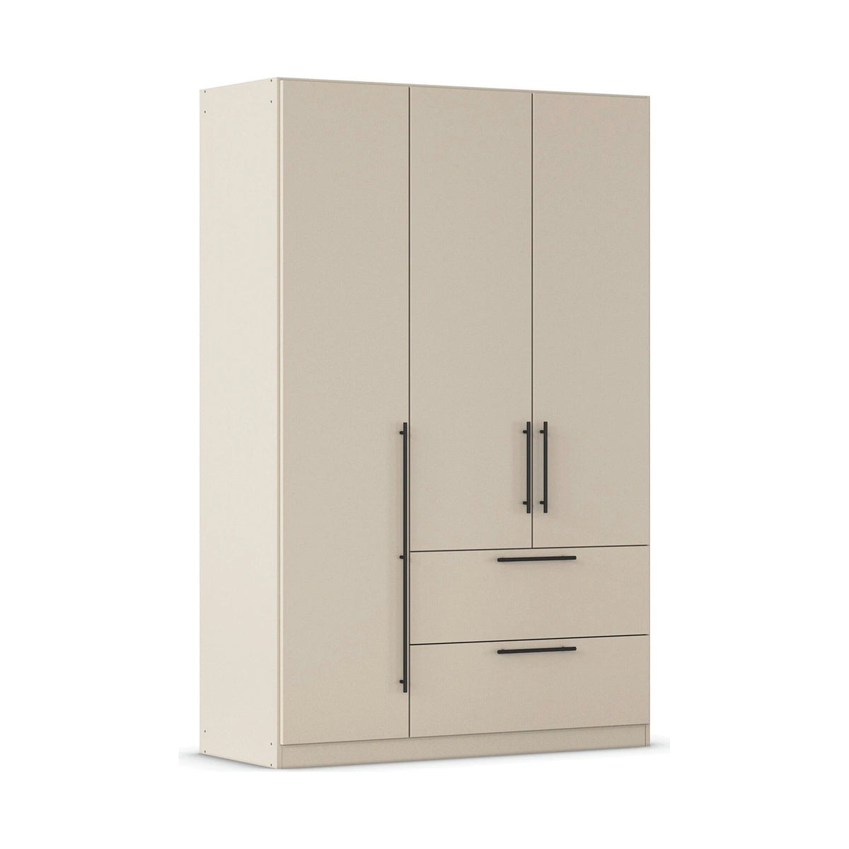 Rauch Avola 3 Door, 2 Drawers Combi Wardrobe 136cm in Champagne