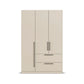 Rauch Avola 3 Door, 2 Drawers Combi Wardrobe 136cm in Champagne front view