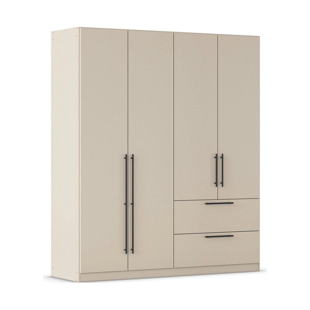 Rauch Avola 4 Door, 2 Drawers Combi Wardrobe 181cm in Champagne