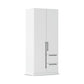 Rauch Avola 2 Door, 2 Drawers Combi Wardrobe 91cm in Alpine White