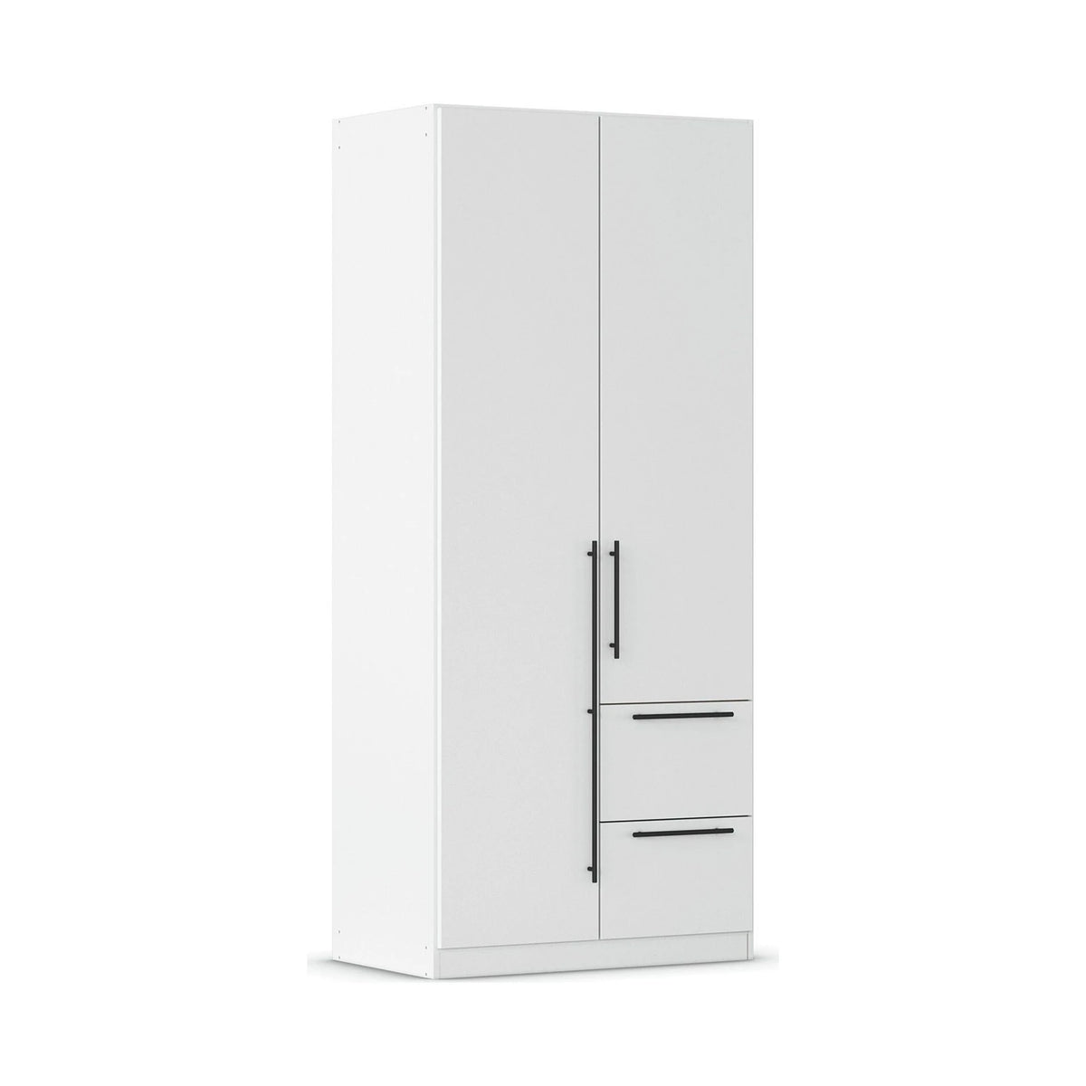 Rauch Avola 2 Door, 2 Drawers Combi Wardrobe 91cm in Alpine White
