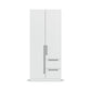Rauch Avola 2 Door, 2 Drawers Combi Wardrobe 91cm in Alpine White front view