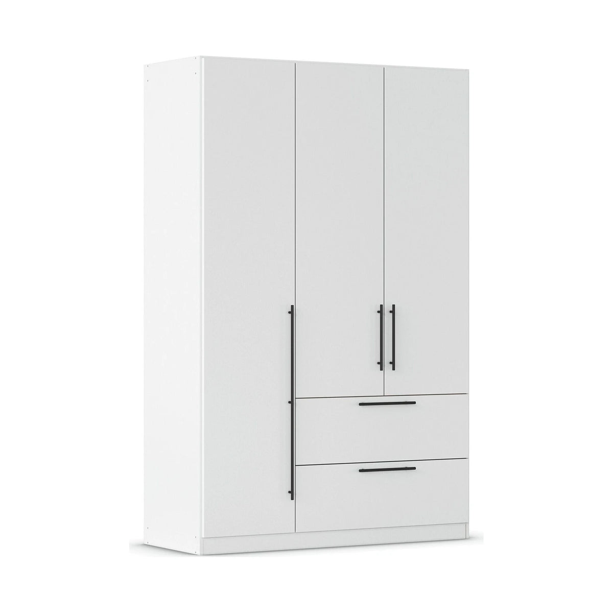 Rauch Avola 3 Door, 2 Drawers Combi Wardrobe 136cm in Alpine White