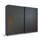 Vestro Metallic Grey Sliding Door Wardrobe - Pendle Village Furniture