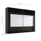 Dimensions on Rauch Rio Basalt Glass 181cm frame style 2 door sliding wardrobe with mirror