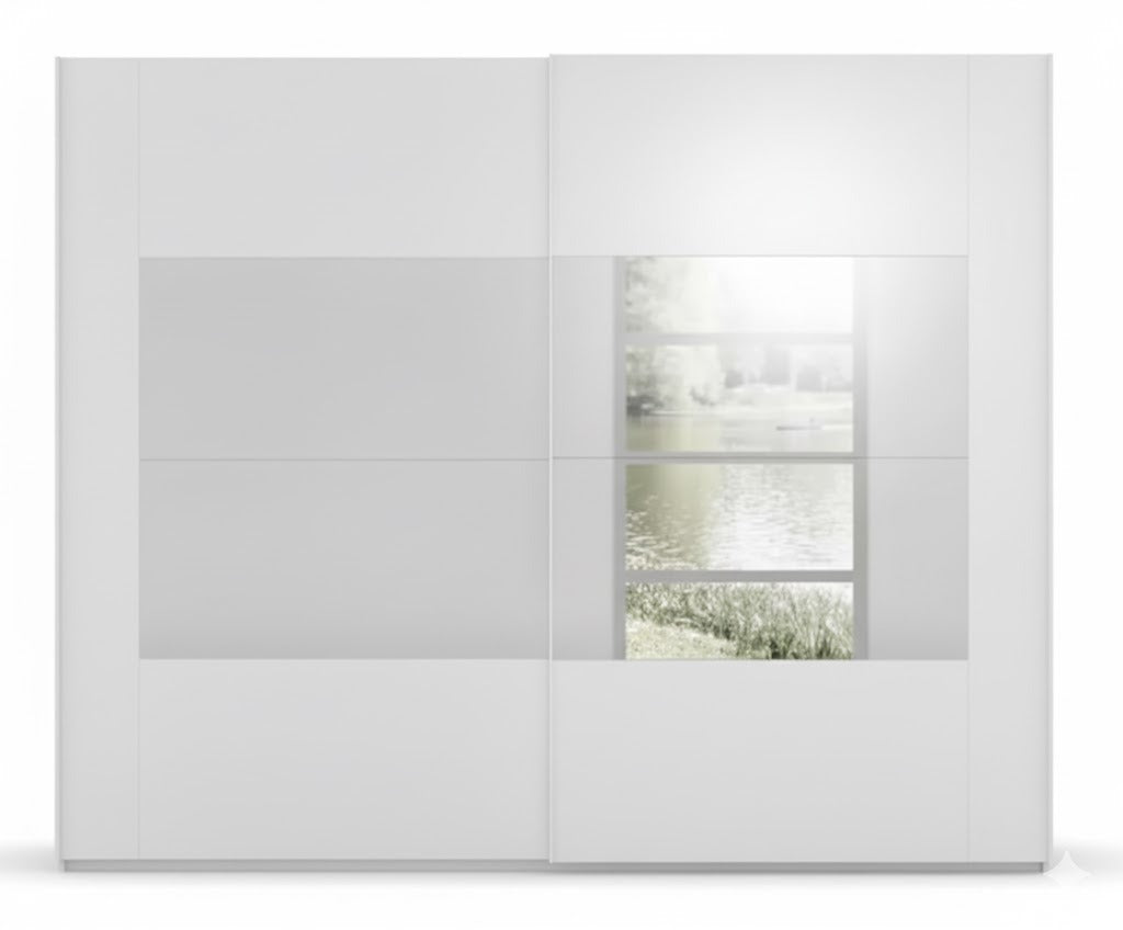 Rauch White Decor Rio 316cm 2 Door Sliding Wardrobe