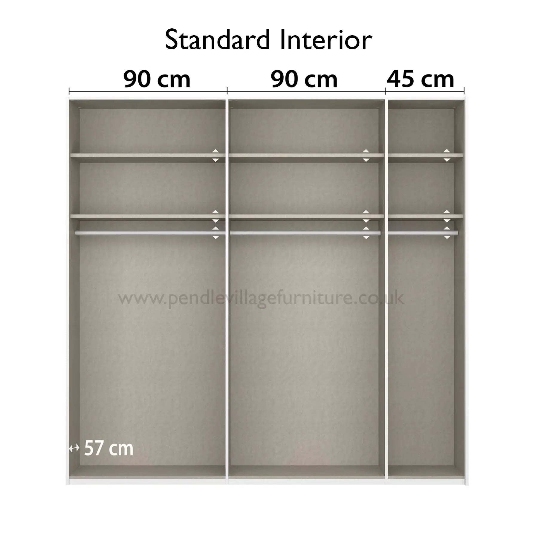 Rauch Basalt Glass Rio 226cm 2 Door Sliding Wardrobe - Pendle Village Furniture