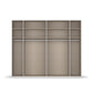 Mali Graphite 3 Sliding Door 271cm Wide Wardrobe with Mirror - Interior view
