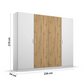 Rauch Miro 4 Door Hinged Wardrobe Dimensions