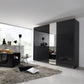 Cairns Graphite Sliding Wardrobe with Basalt Glass Front