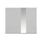 Front View of Cairns Sliding Door Wardrobe In Silk Grey Colour