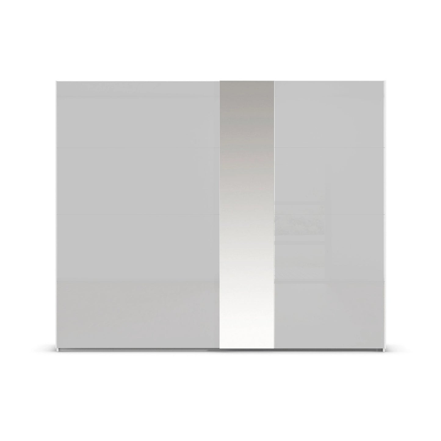 Front View of Cairns Sliding Door Wardrobe In Silk Grey Colour