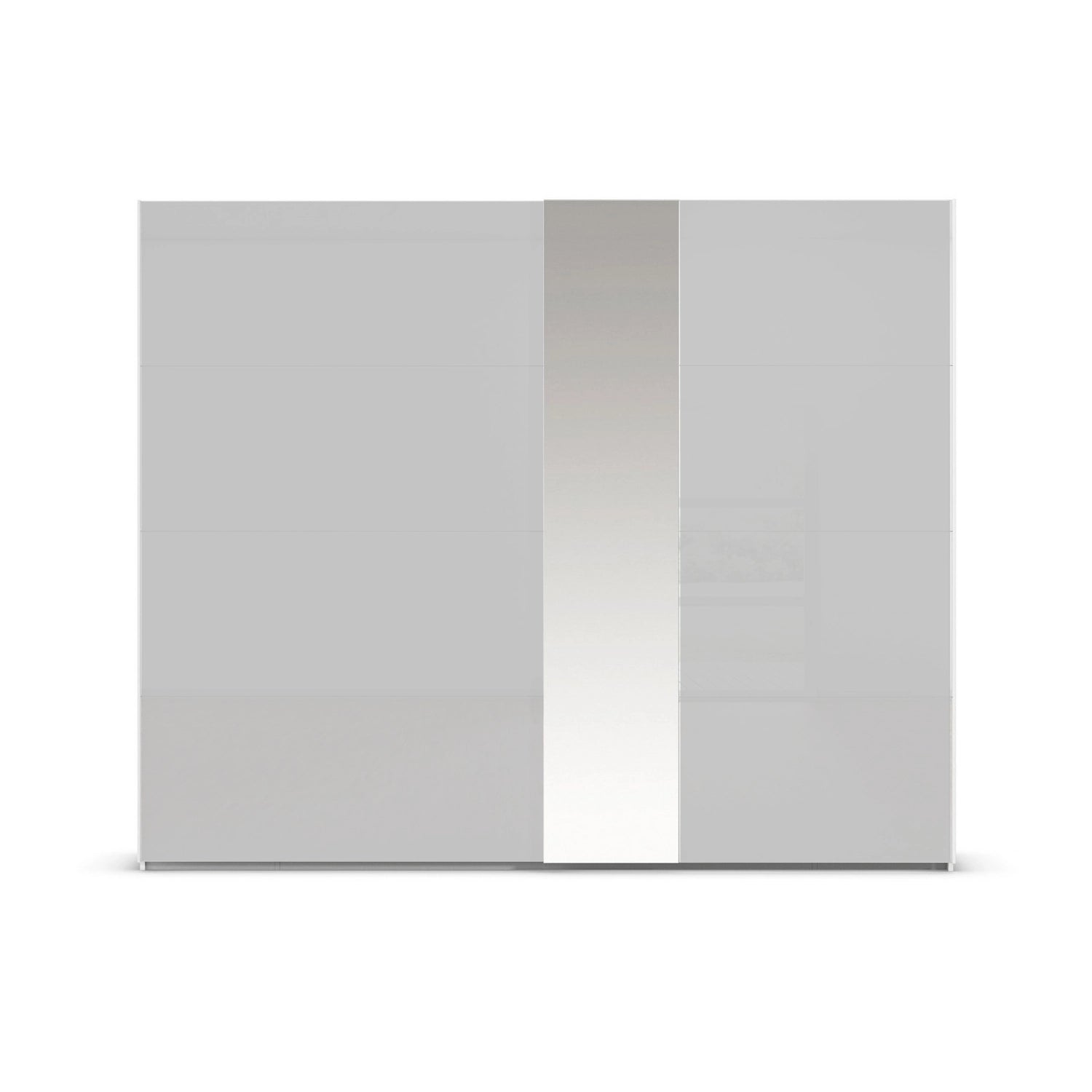 Front View of Cairns Sliding Door Wardrobe In Silk Grey Colour