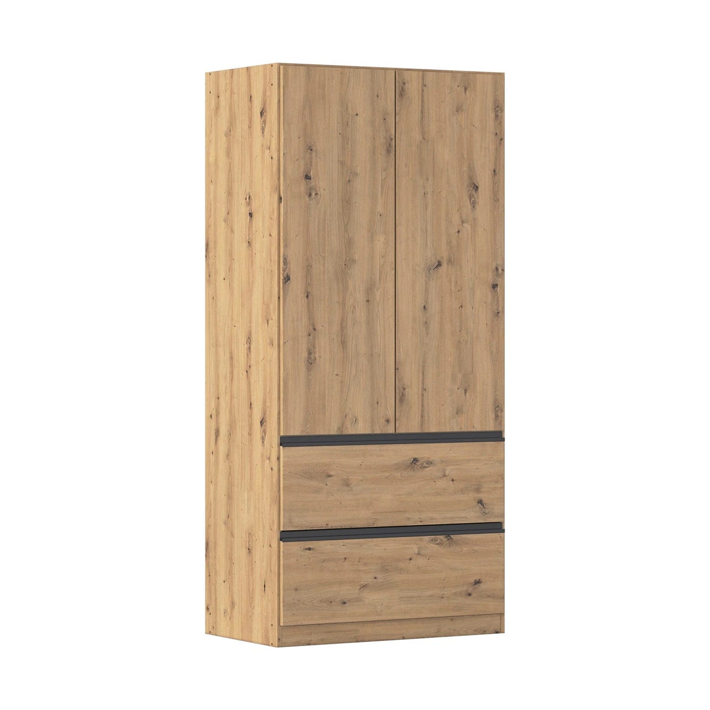 Rauch Cara Artisan Oak 2 Door Wardrobe with Drawers