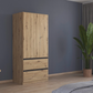 Rauch Cara Artisan Oak 2 Door Wardrobe with Drawers